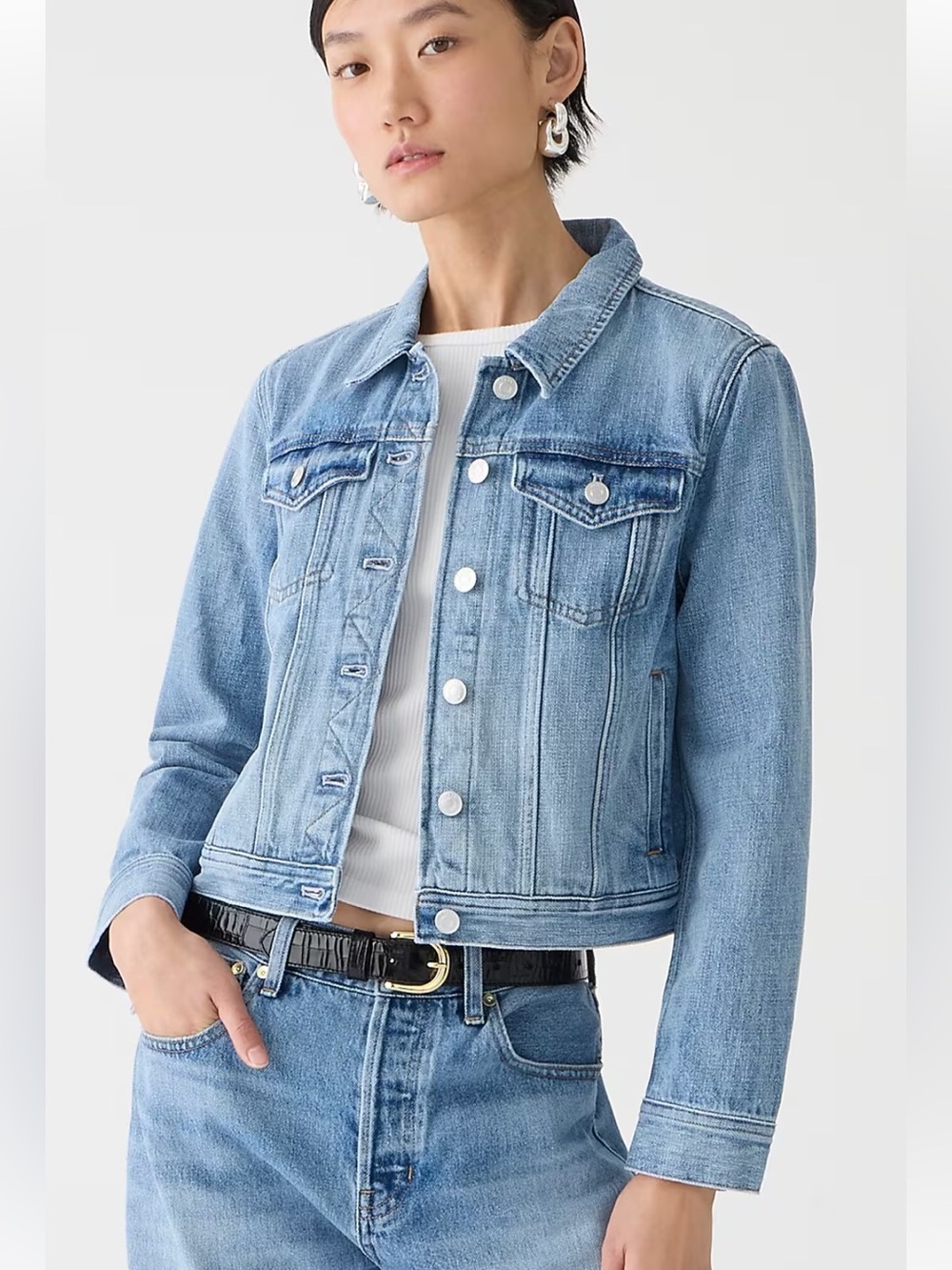 J. Crew New Classic Denim Jacket XXL